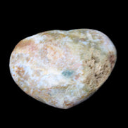 Ocean Jasper heart 65mm 112g in sunlight - Rocks and Things Store