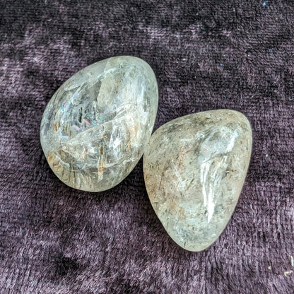 Hair Tourmaline in Clear Quartz 1-3 polished crystals 10-15g Rocks and Things