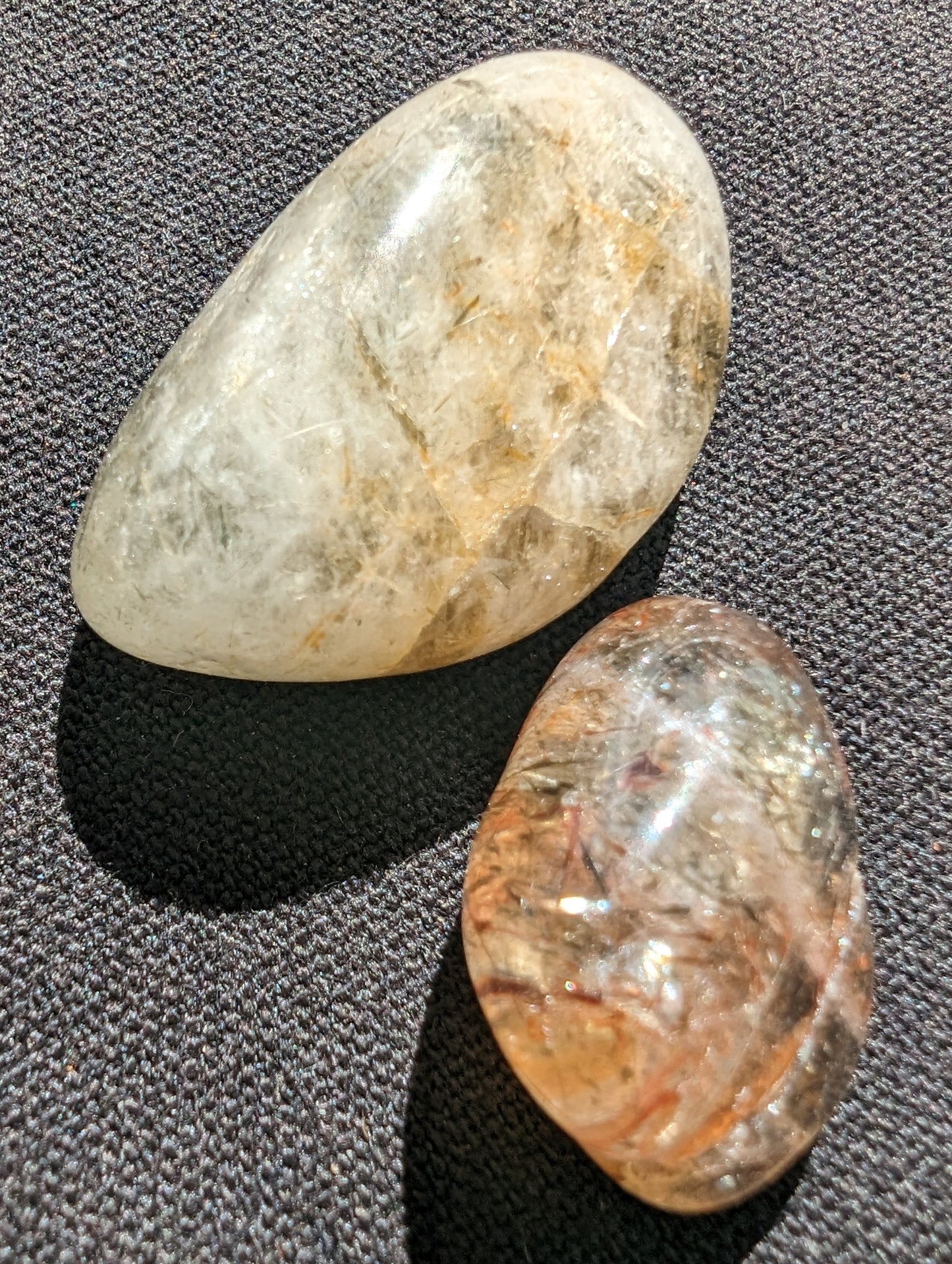 Hair Tourmaline in Clear Quartz 1-3 polished crystals 10-15g Rocks and Things