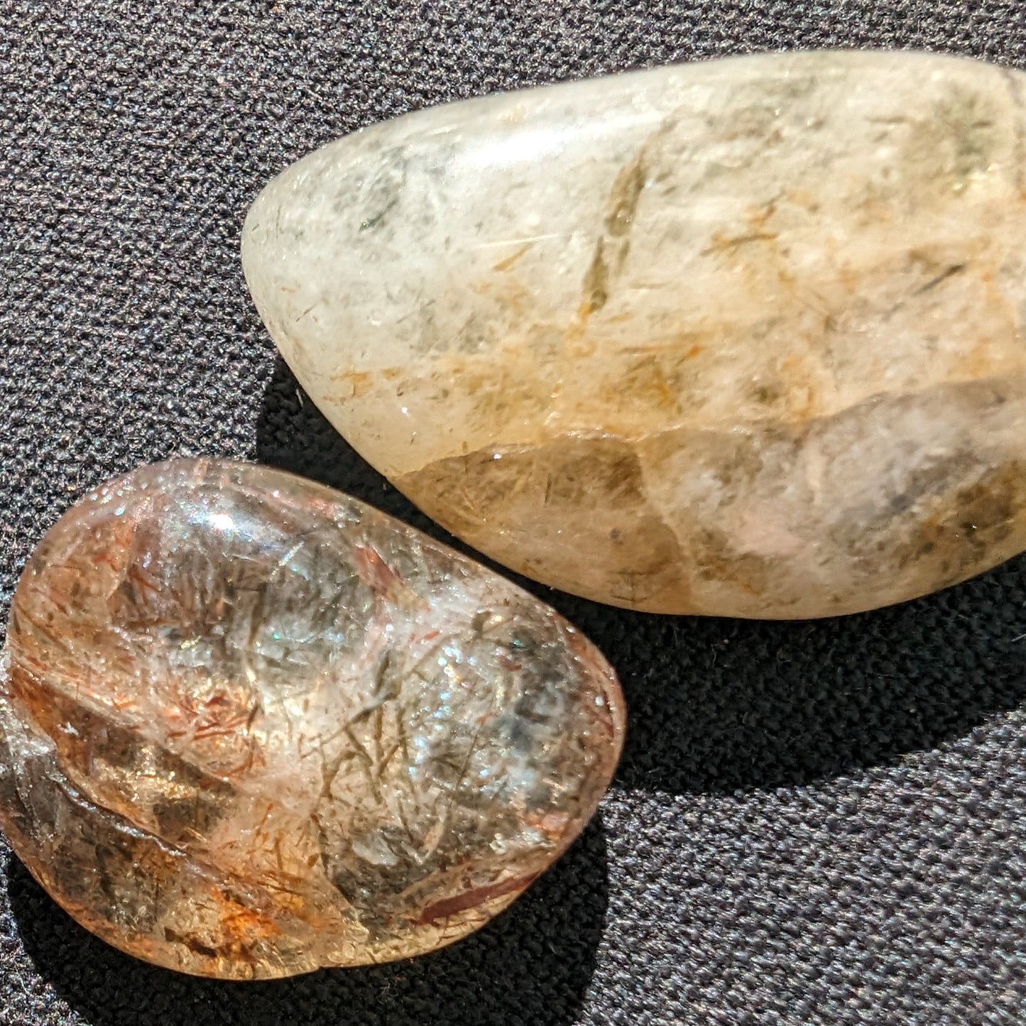 Hair Tourmaline in Clear Quartz 1-3 polished crystals 10-15g Rocks and Things