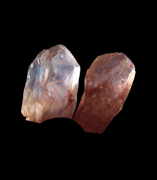 Super Seven Amethyst 2 crystals from Madagascar 8g in sunlight - Rocks and Things Store