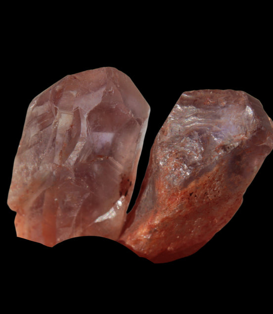 Super Seven Amethyst 2 crystals from Madagascar 8g in sunlight - Rocks and Things Store