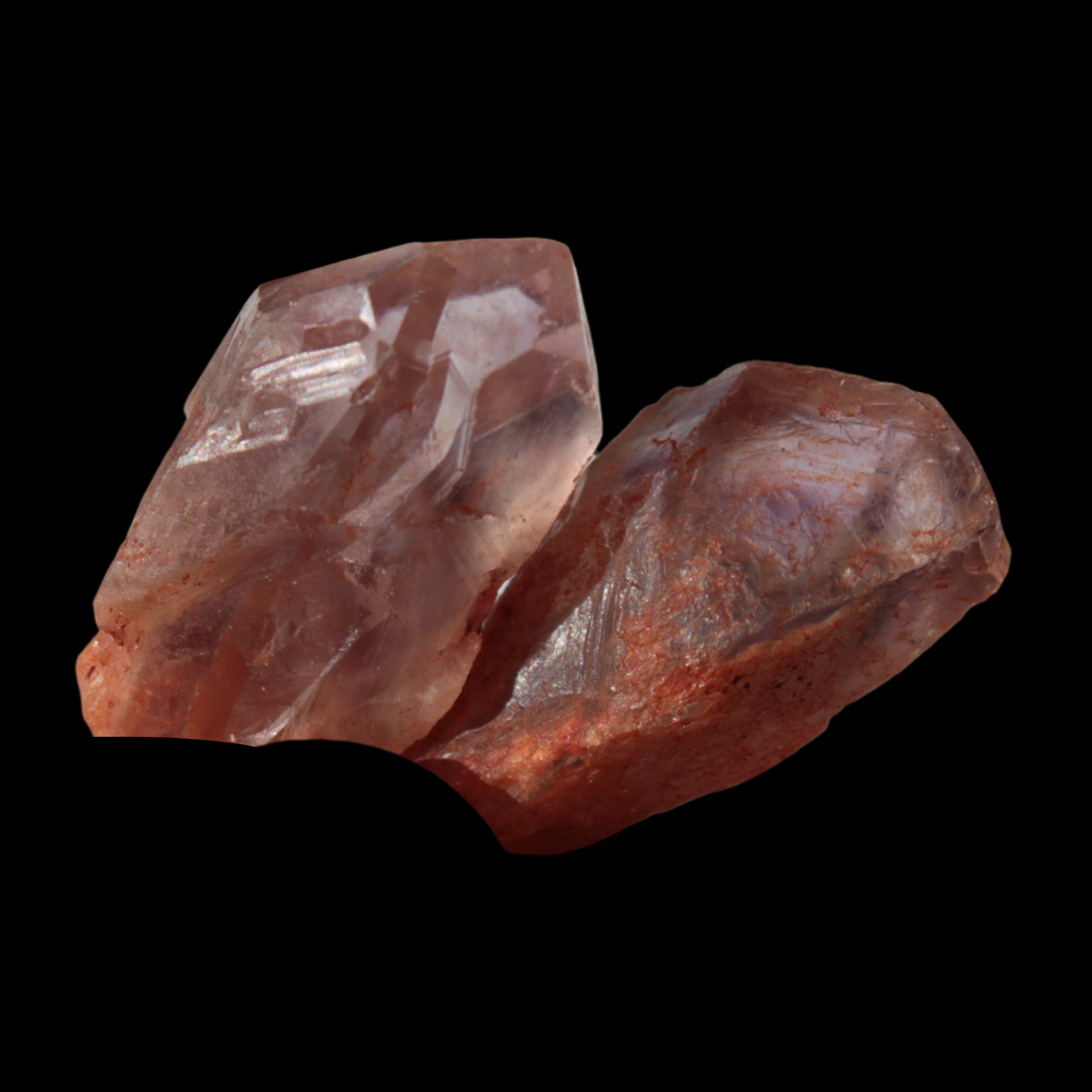 Super Seven Amethyst 2 crystals from Madagascar 8g in sunlight - Rocks and Things Store