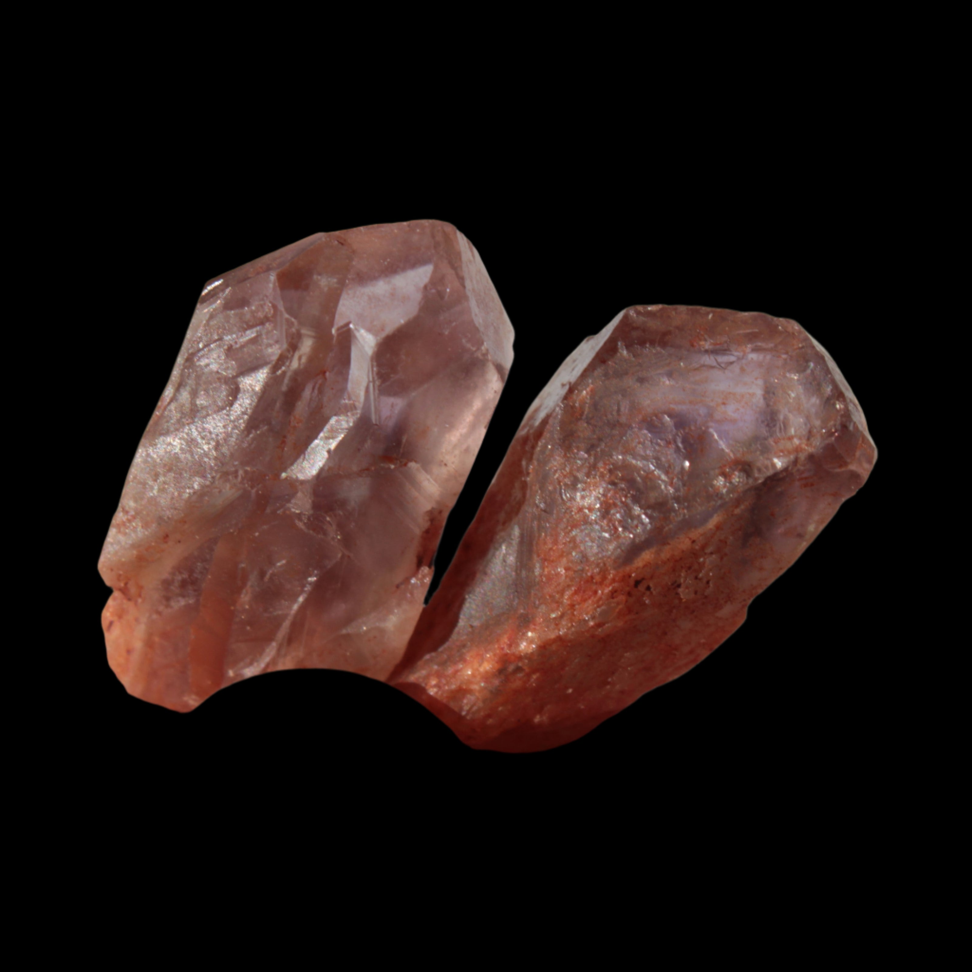 Super Seven Amethyst 2 crystals from Madagascar 8g in sunlight - Rocks and Things Store