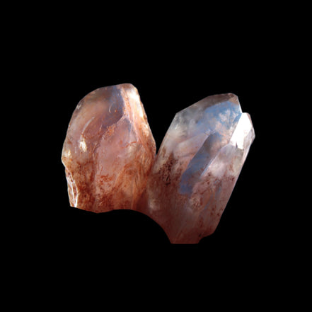 Super Seven Amethyst 2 crystals from Madagascar 8g in sunlight - Rocks and Things Store