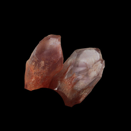 Super Seven Amethyst 2 crystals from Madagascar 8g in sunlight - Rocks and Things Store