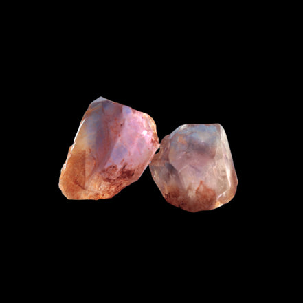 Super Seven Amethyst 2 crystals from Madagascar 8g in sunlight - Rocks and Things Store