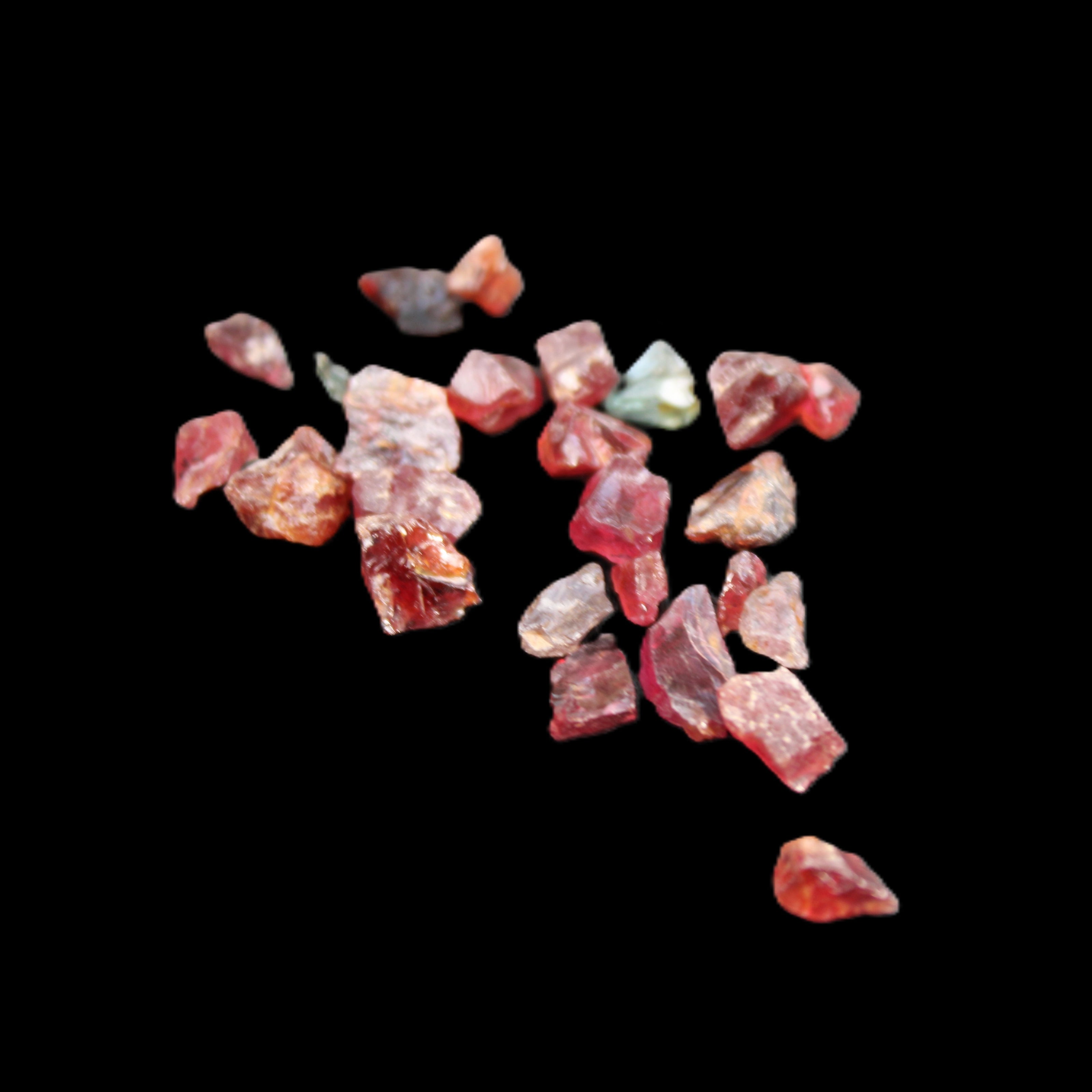 Garnet tiny rough crystals 6-8g in sunlight - Rocks and Things Store