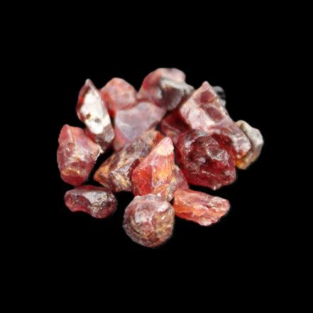 Garnet tiny rough crystals 6-8g in sunlight - Rocks and Things Store