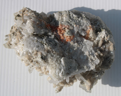 Calcite cluster with sparkly complex Chalcopyrite mineralisation 1340g Rocks and Things