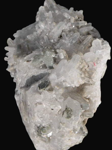 Calcite cluster with sparkly complex Chalcopyrite mineralisation 1340g in sunlight - Rocks and Things Store