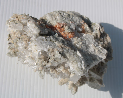 Calcite cluster with sparkly complex Chalcopyrite mineralisation 1340g Rocks and Things