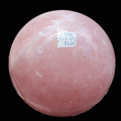 Rose Quartz sphere 2676g Rocks and Things