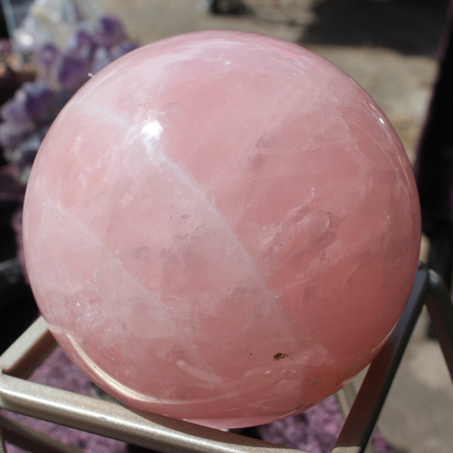 Rose Quartz sphere 2676g