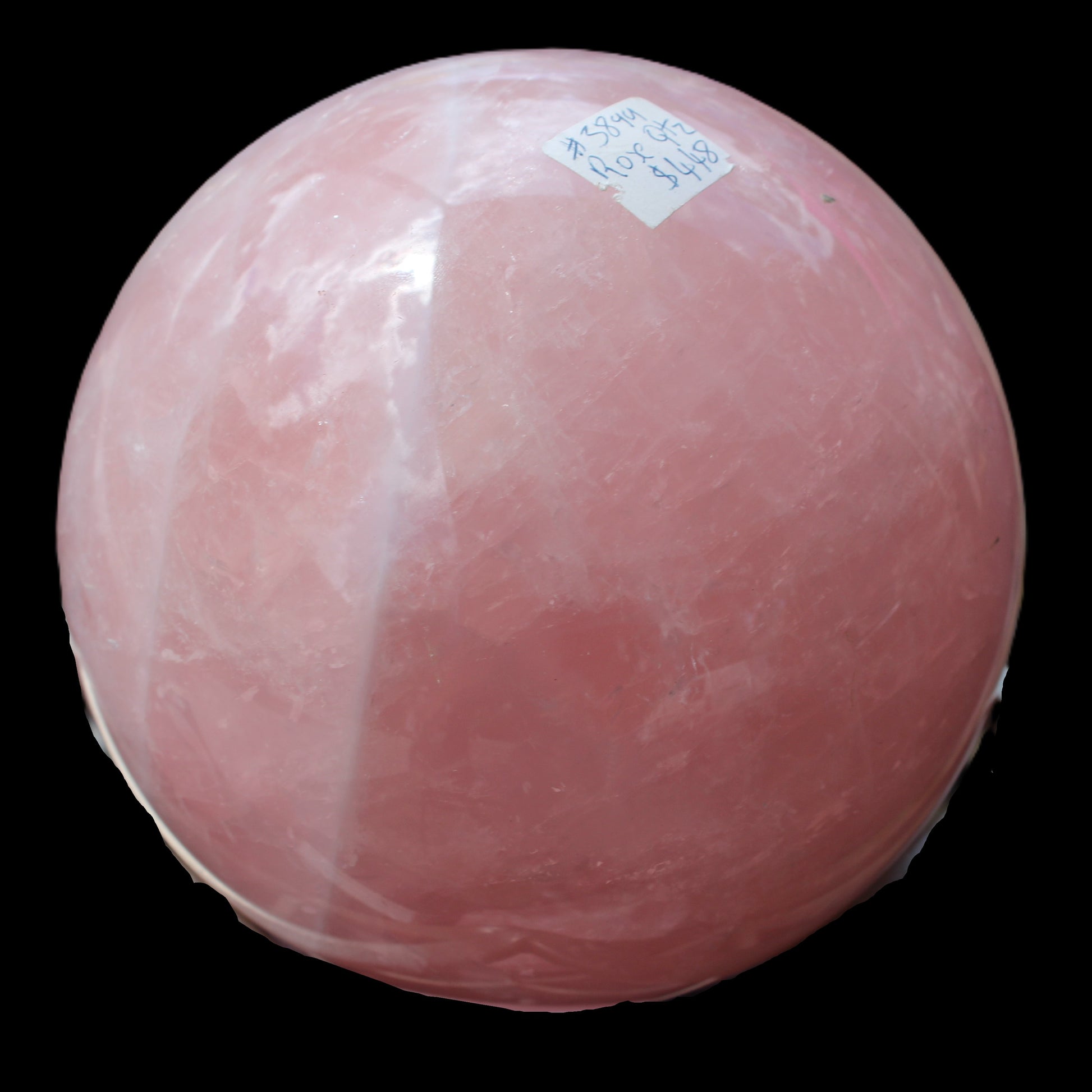 Rose Quartz sphere 2676g Rocks and Things