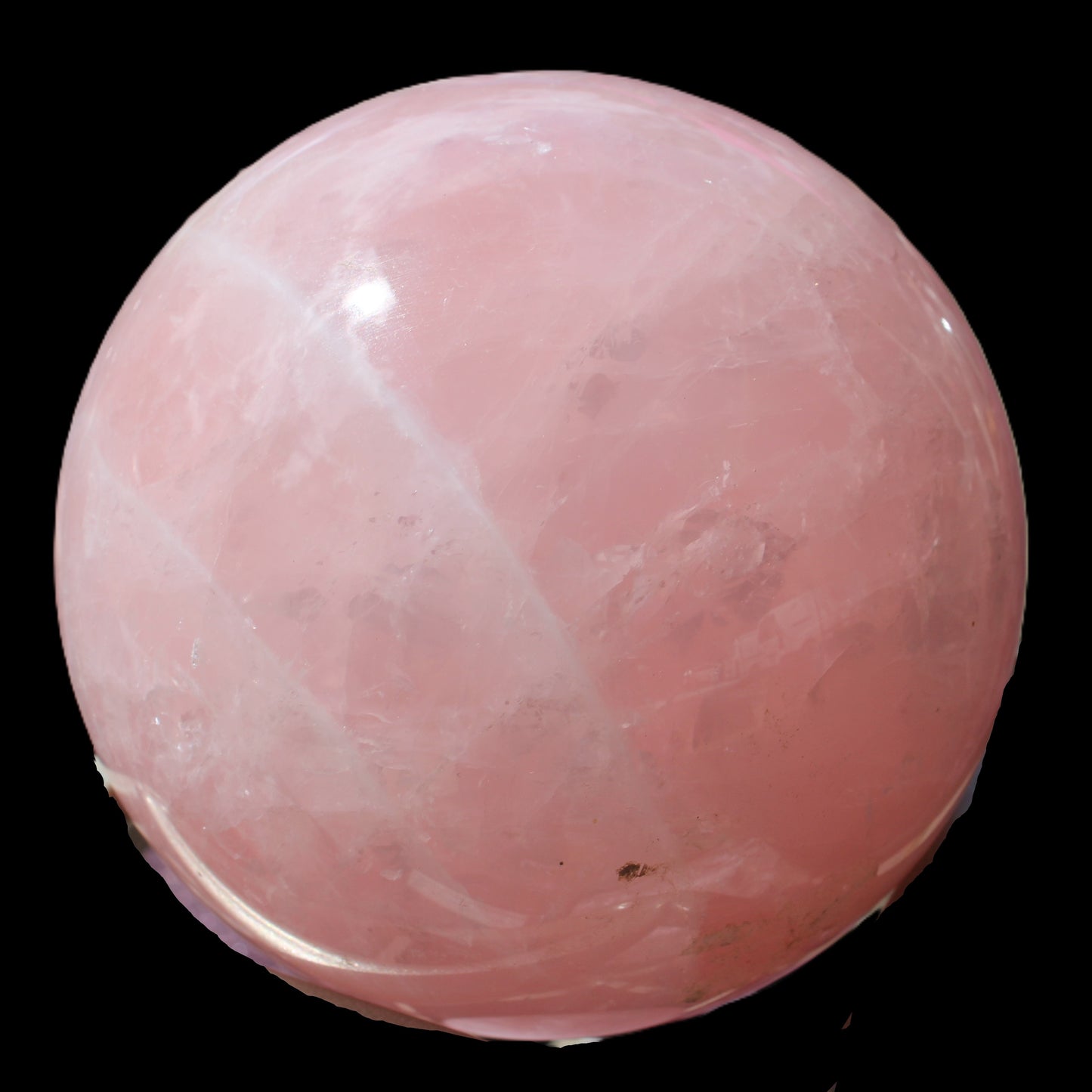 Rose Quartz sphere 2676g Rocks and Things