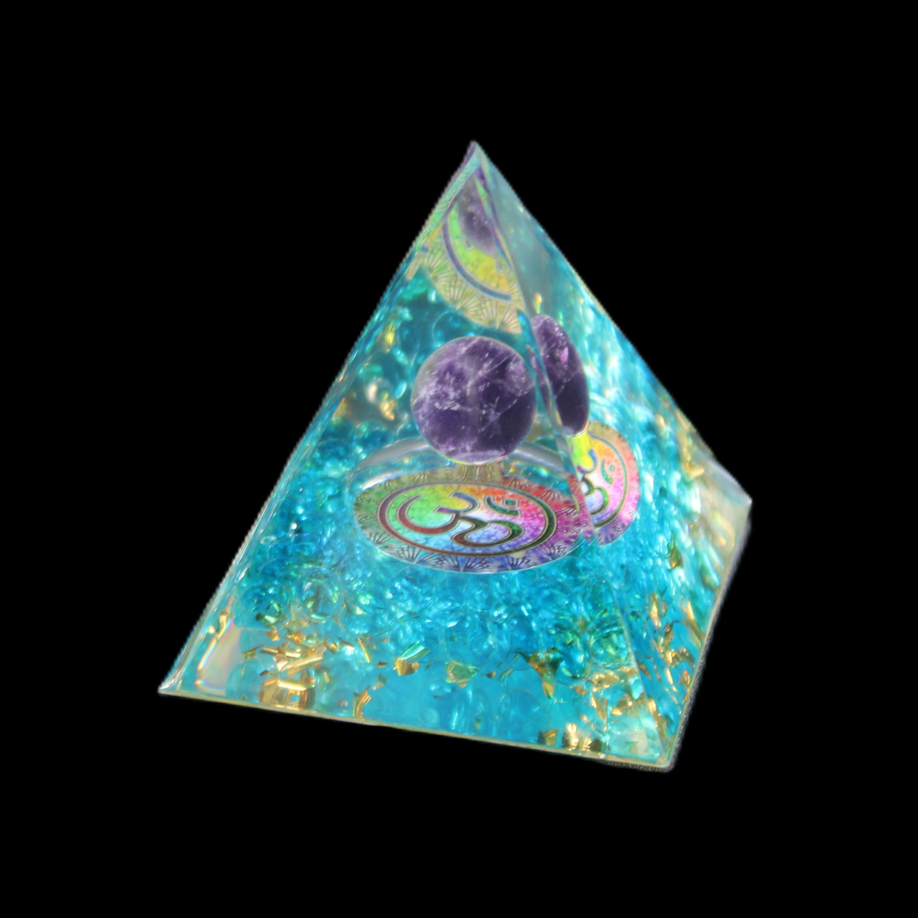 Orgone pyramid 62g in sunlight - Rocks and Things Store