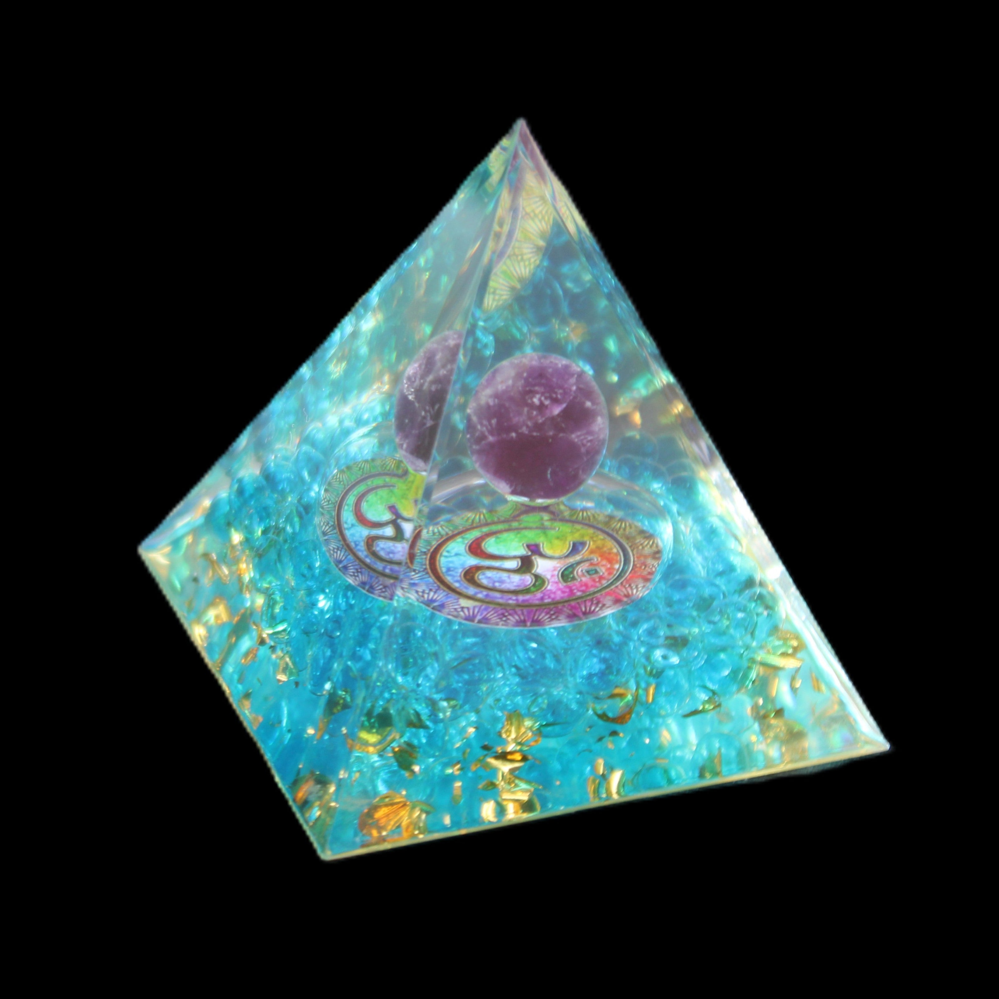 Orgone pyramid 62g in sunlight - Rocks and Things Store
