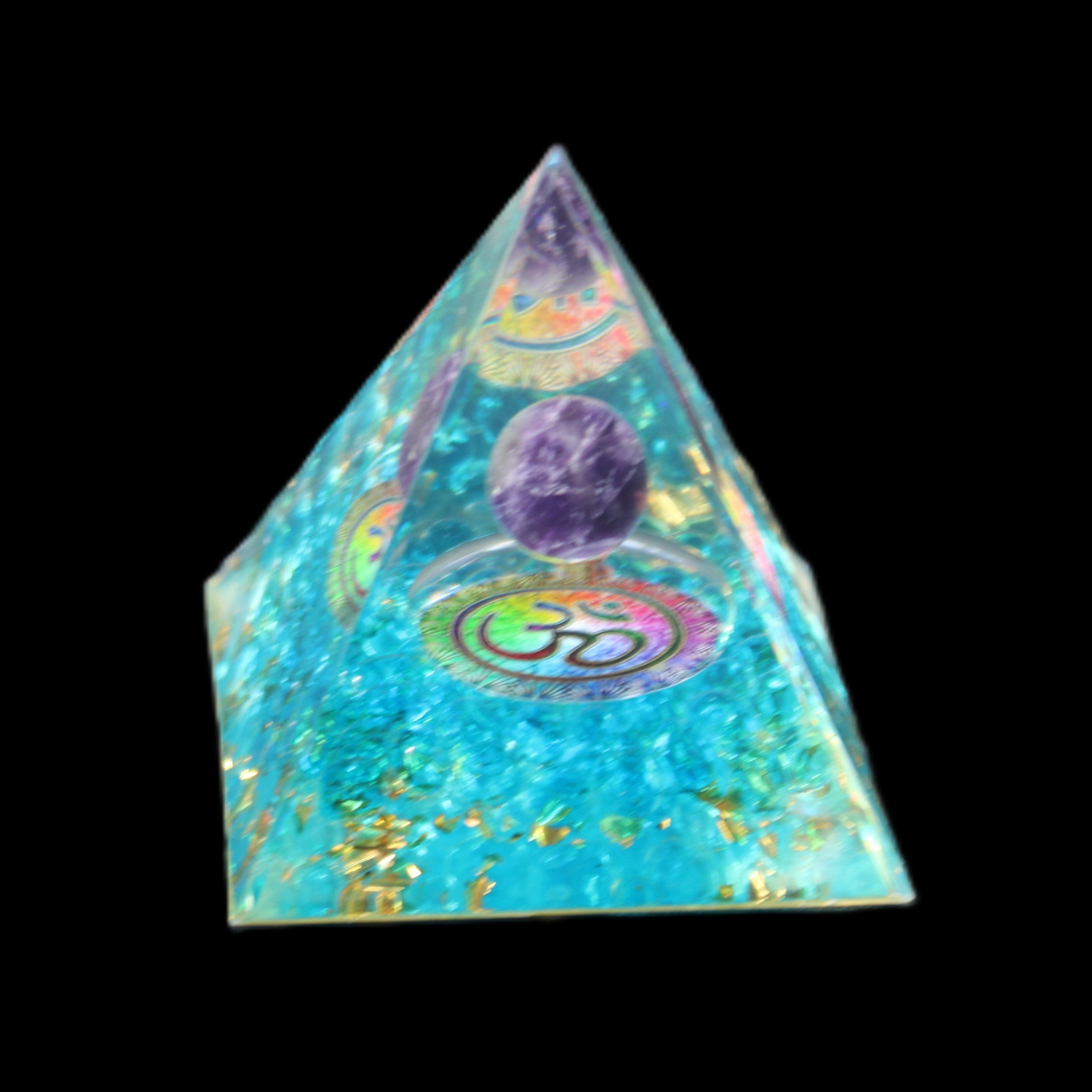 Orgone pyramid 62g in sunlight - Rocks and Things Store