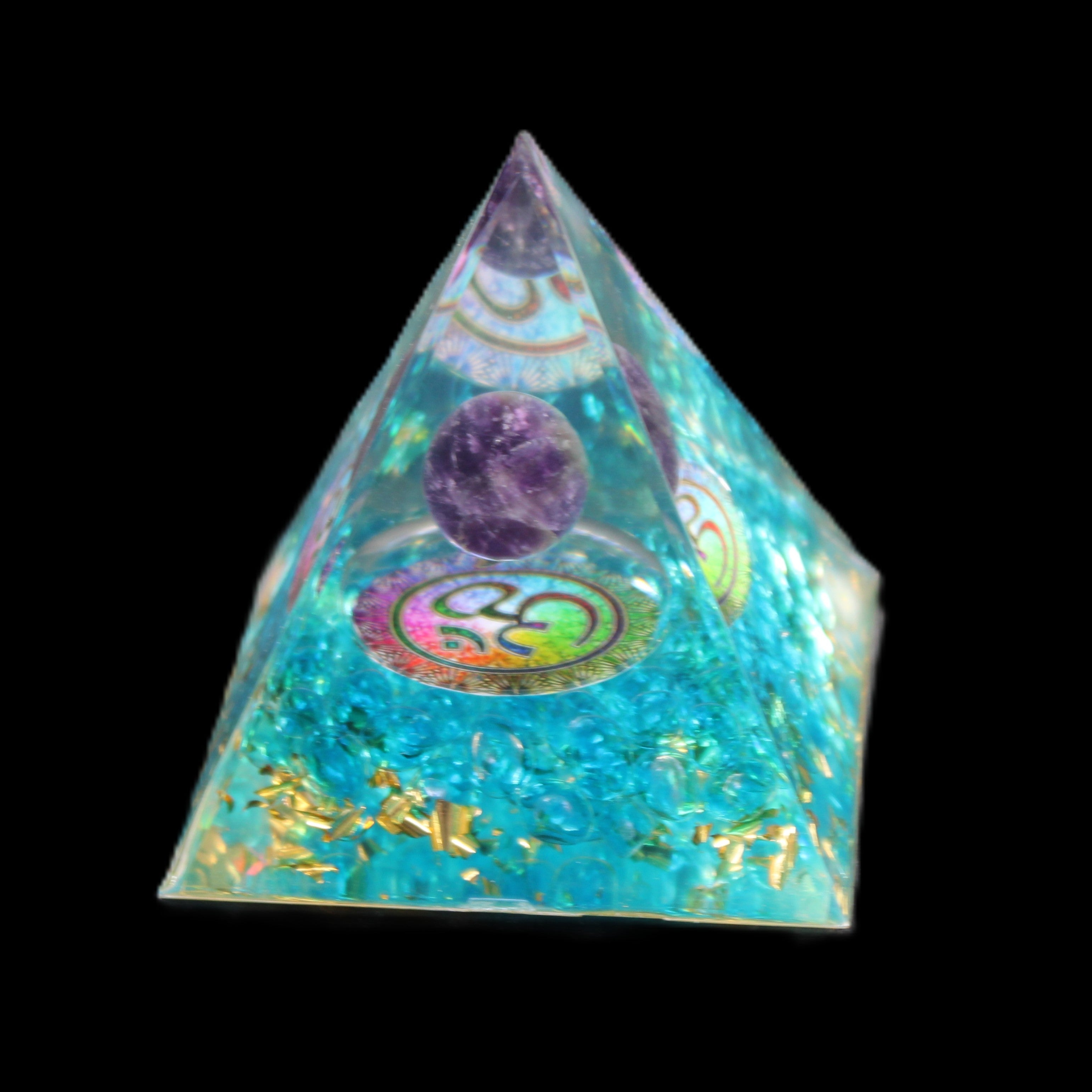 Orgone pyramid 62g in sunlight - Rocks and Things Store