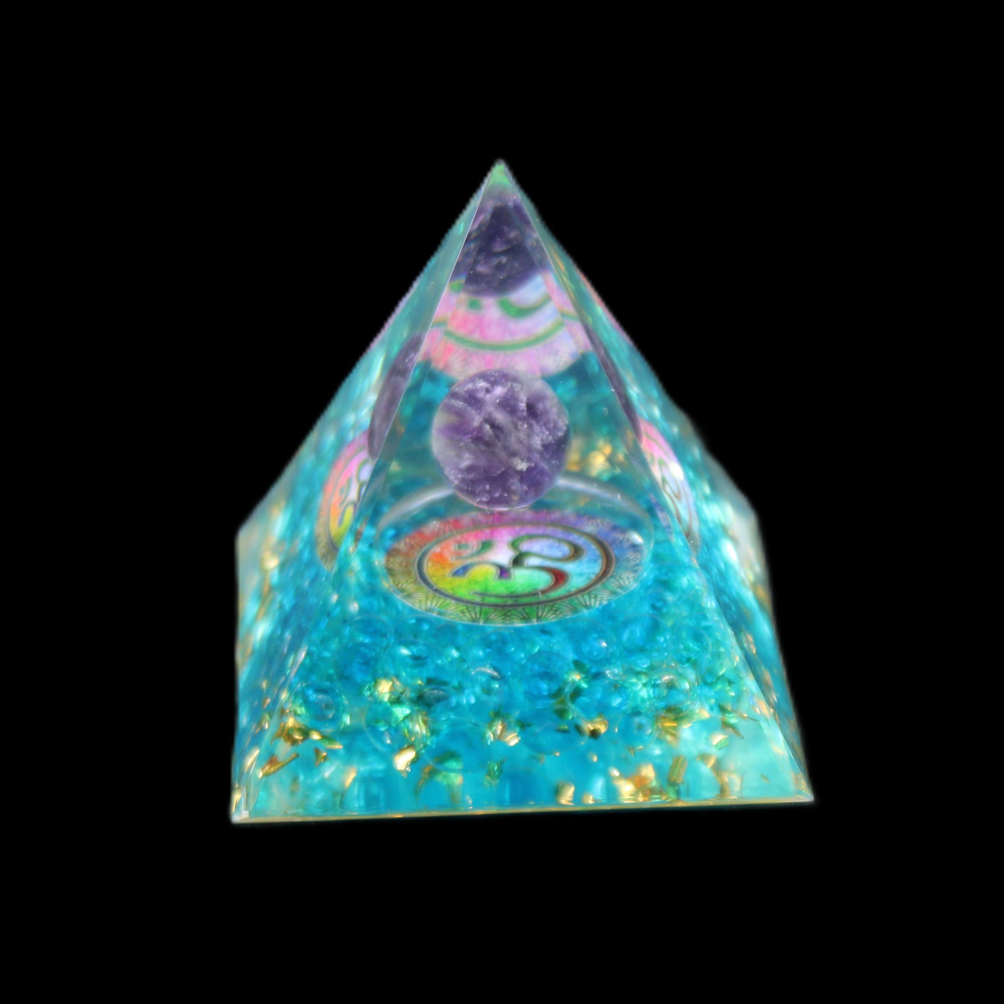 Orgone pyramid 62g in sunlight - Rocks and Things Store