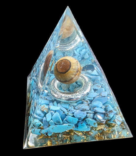 Orgone pyramid 65g in sunlight - Rocks and Things Store