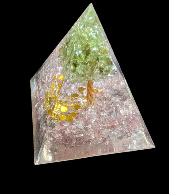 Orgone pyramid 67g in sunshine - Rocks and Things Store