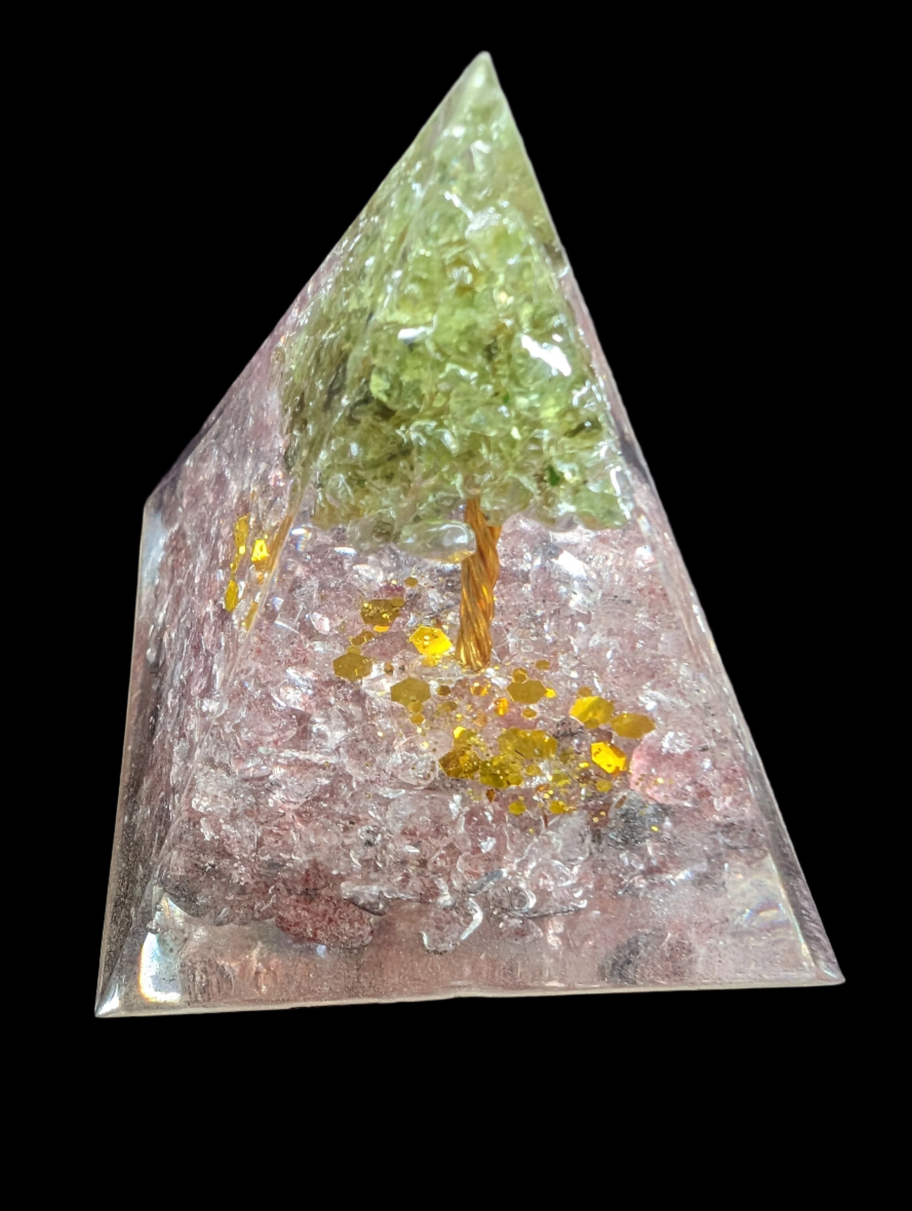 Orgone pyramid 67g in sunshine - Rocks and Things Store