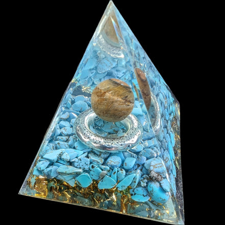 Orgone pyramid 65g in sunlight - Rocks and Things Store