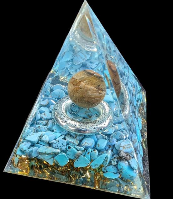 Orgone pyramid 65g in sunlight - Rocks and Things Store