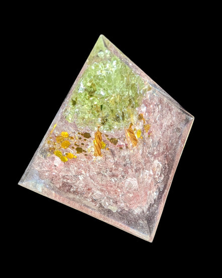 Orgone pyramid 67g in sunshine - Rocks and Things Store