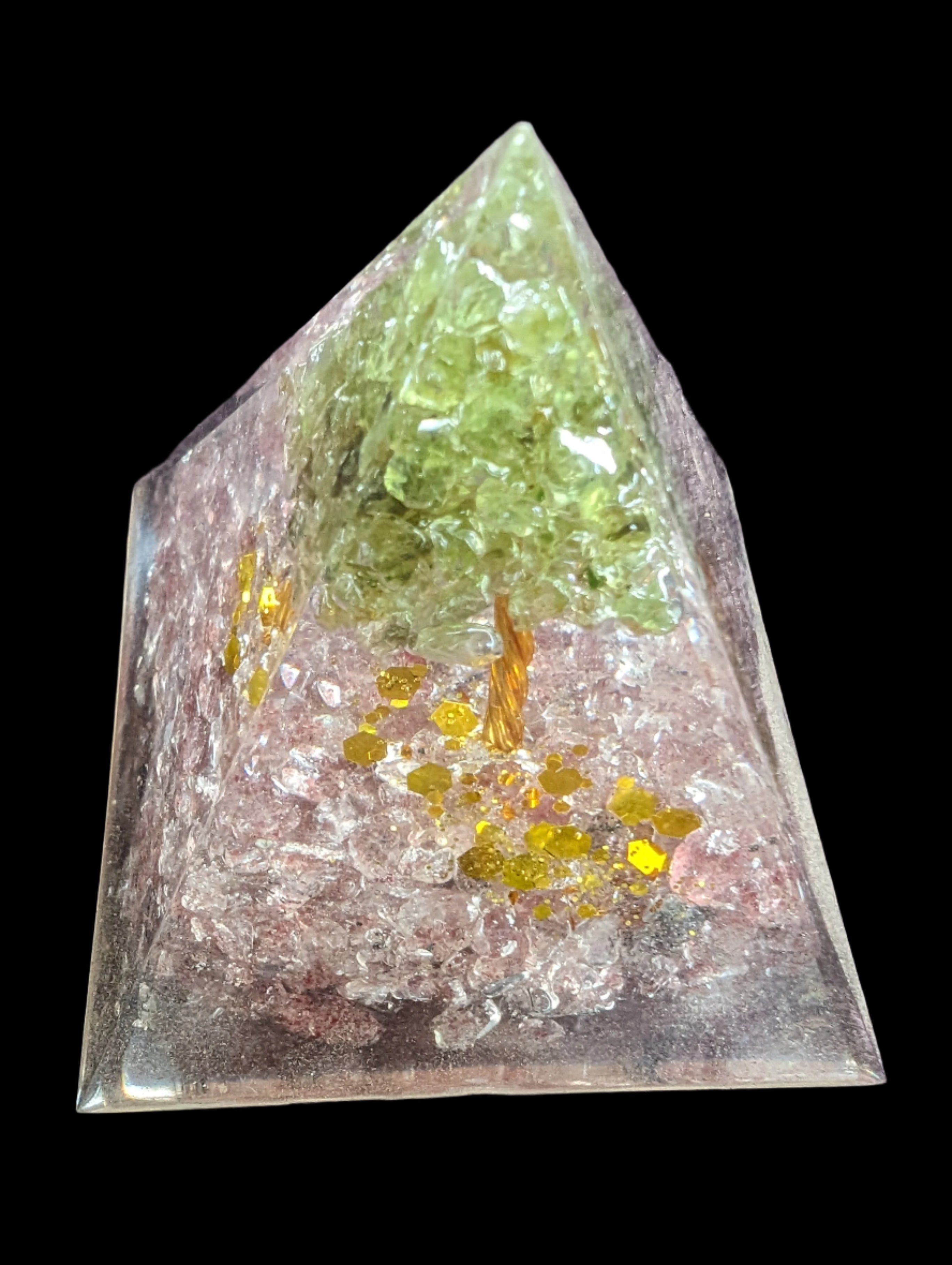 Orgone pyramid 67g in sunshine - Rocks and Things Store