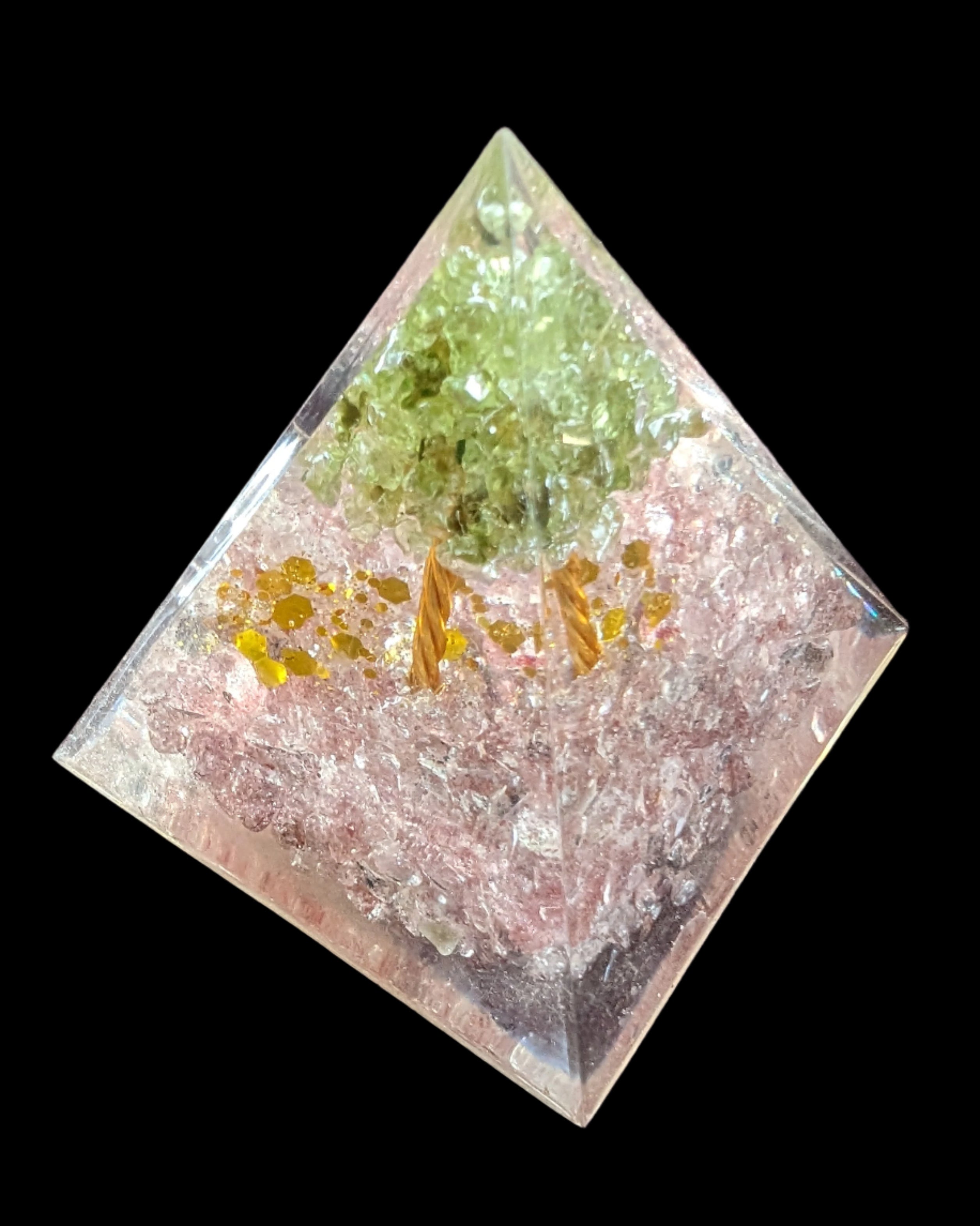 Orgone pyramid 67g in sunshine - Rocks and Things Store