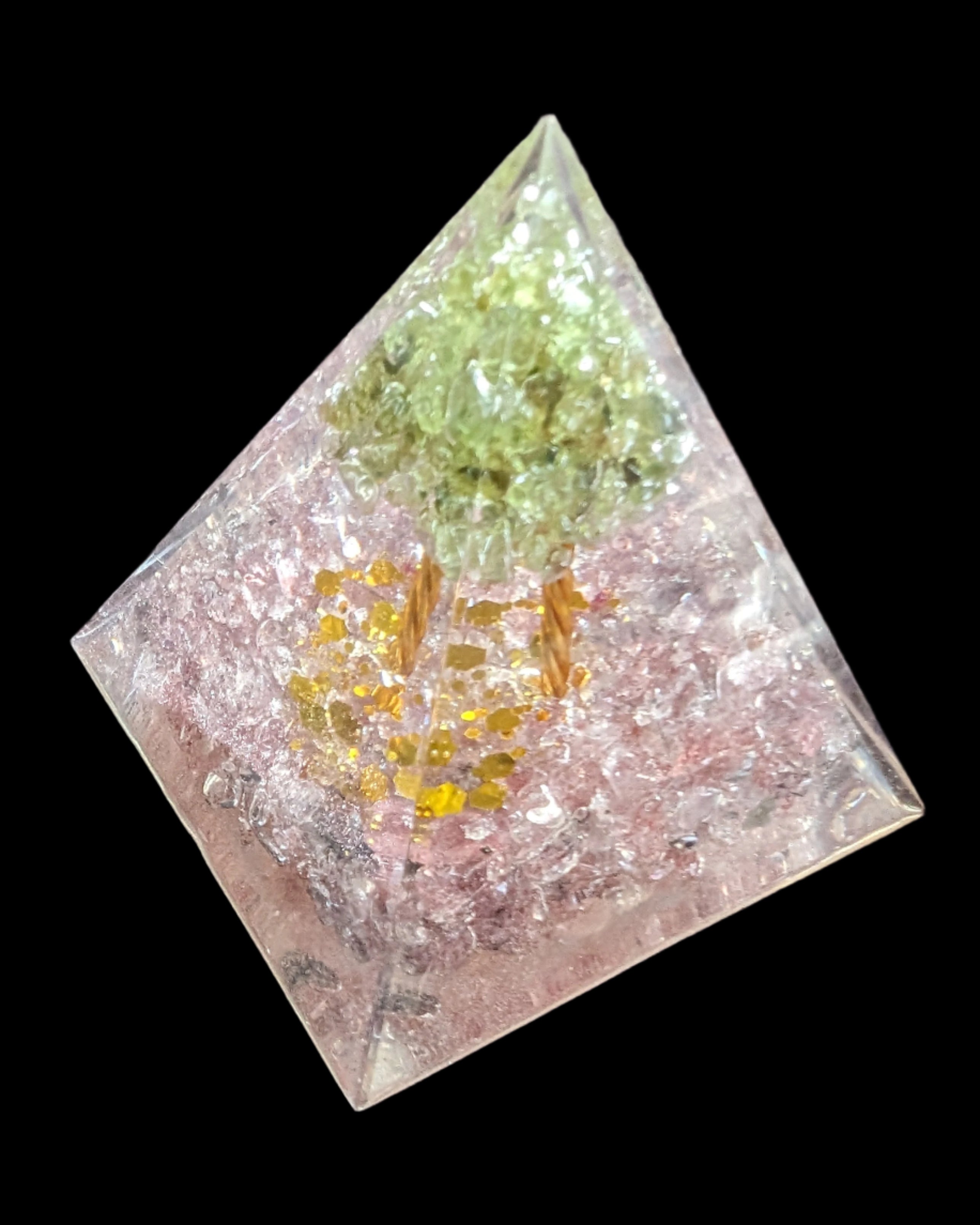 Orgone pyramid 67g in sunshine - Rocks and Things Store