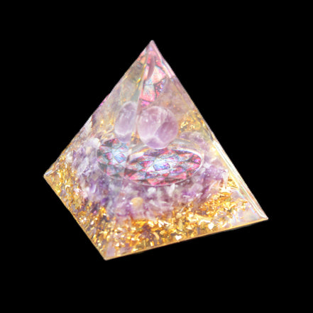Orgone pyramid 50mm 62g in sunlight - Rocks and Things Store