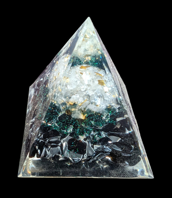 Orgone Tree of lLfe pyramid 63g - Rocks and Things Store