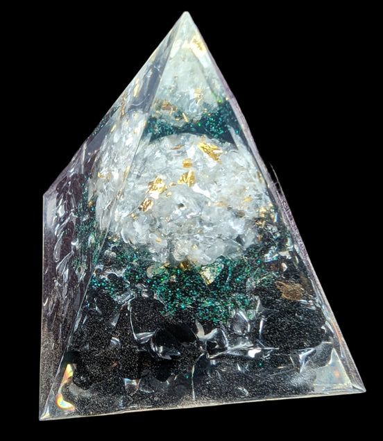 Orgone Tree of lLfe pyramid 63g - Rocks and Things Store