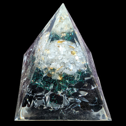 Orgone Tree of lLfe pyramid 63g - Rocks and Things Store