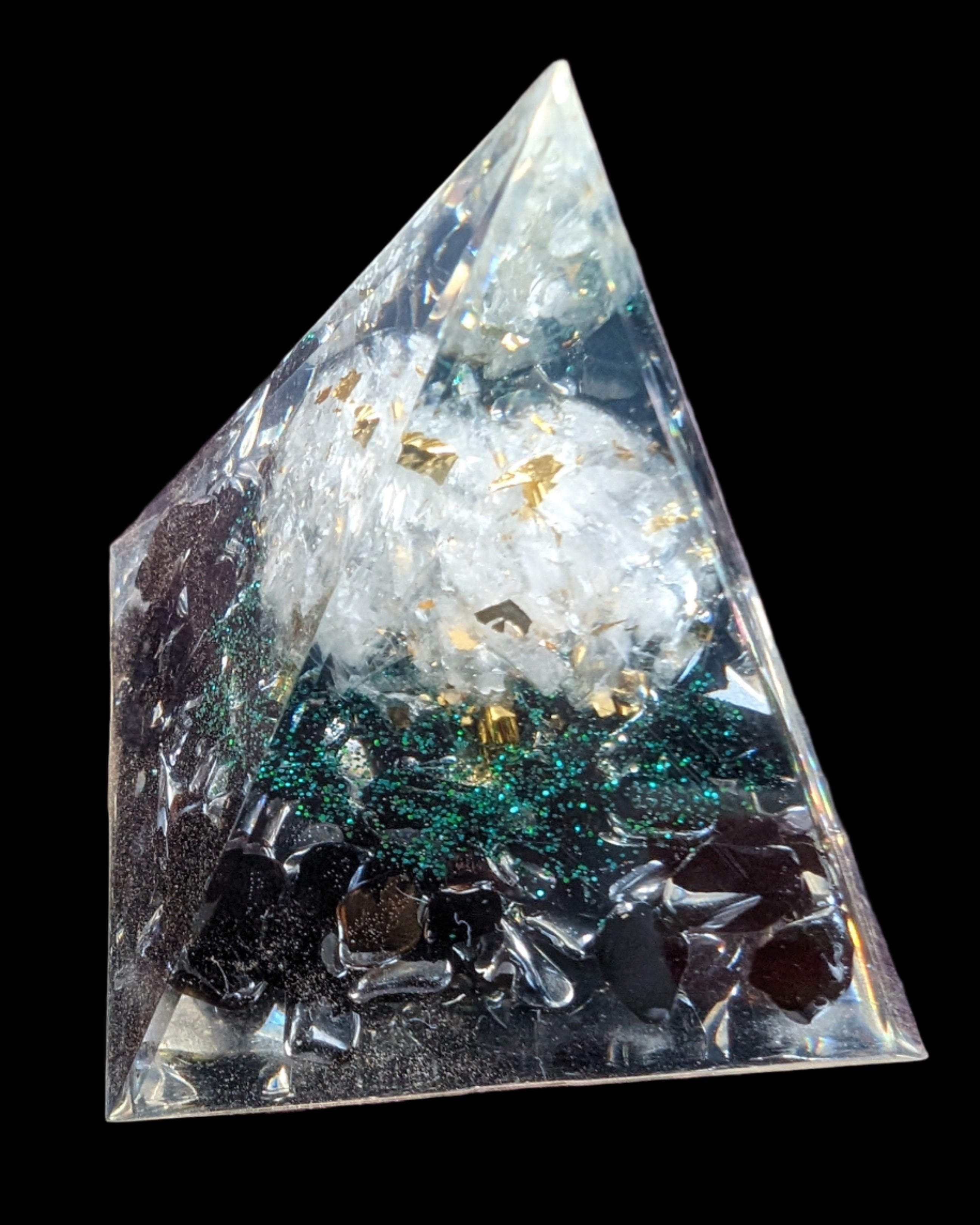 Orgone Tree of lLfe pyramid 63g - Rocks and Things Store