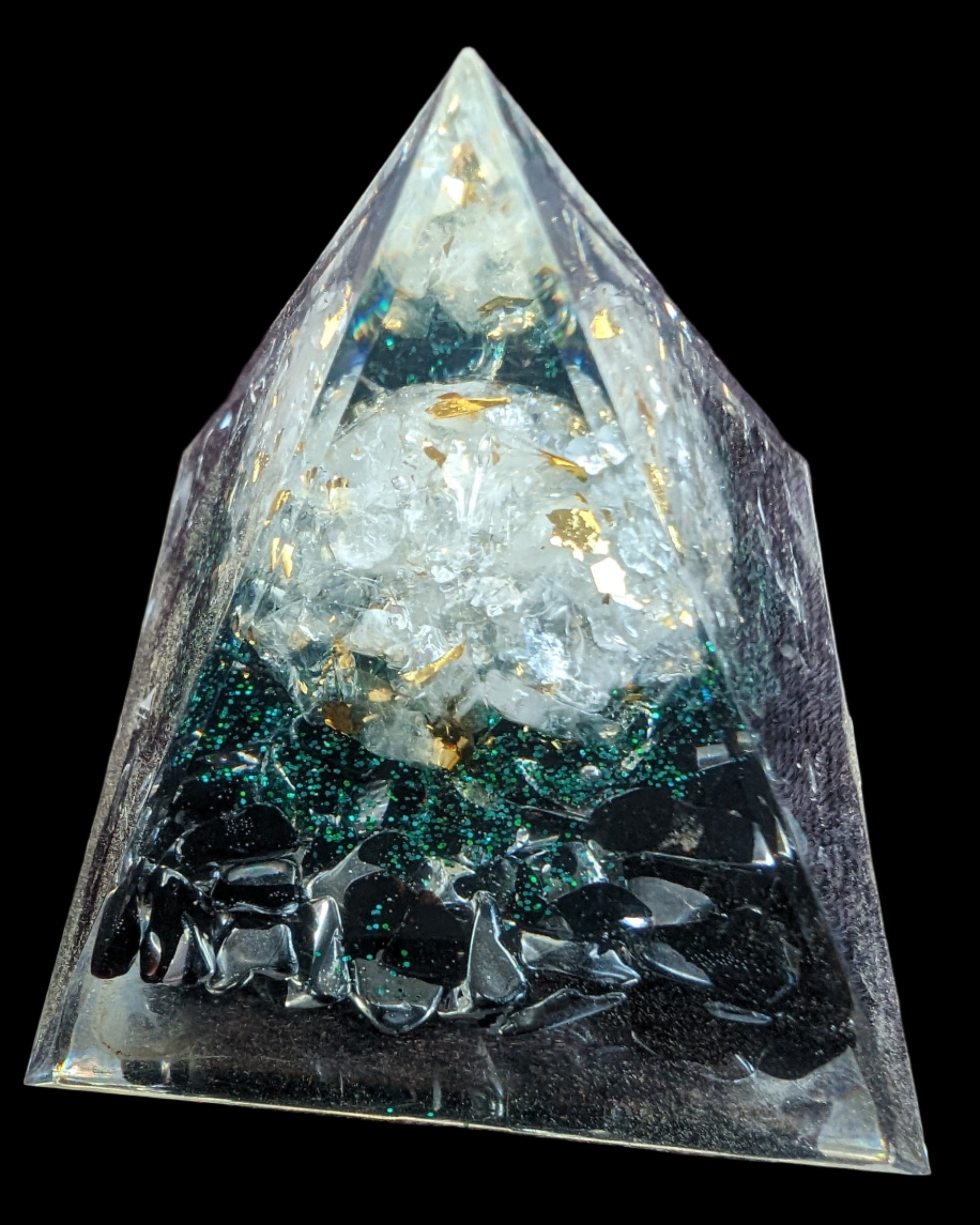 Orgone Tree of lLfe pyramid 63g - Rocks and Things Store