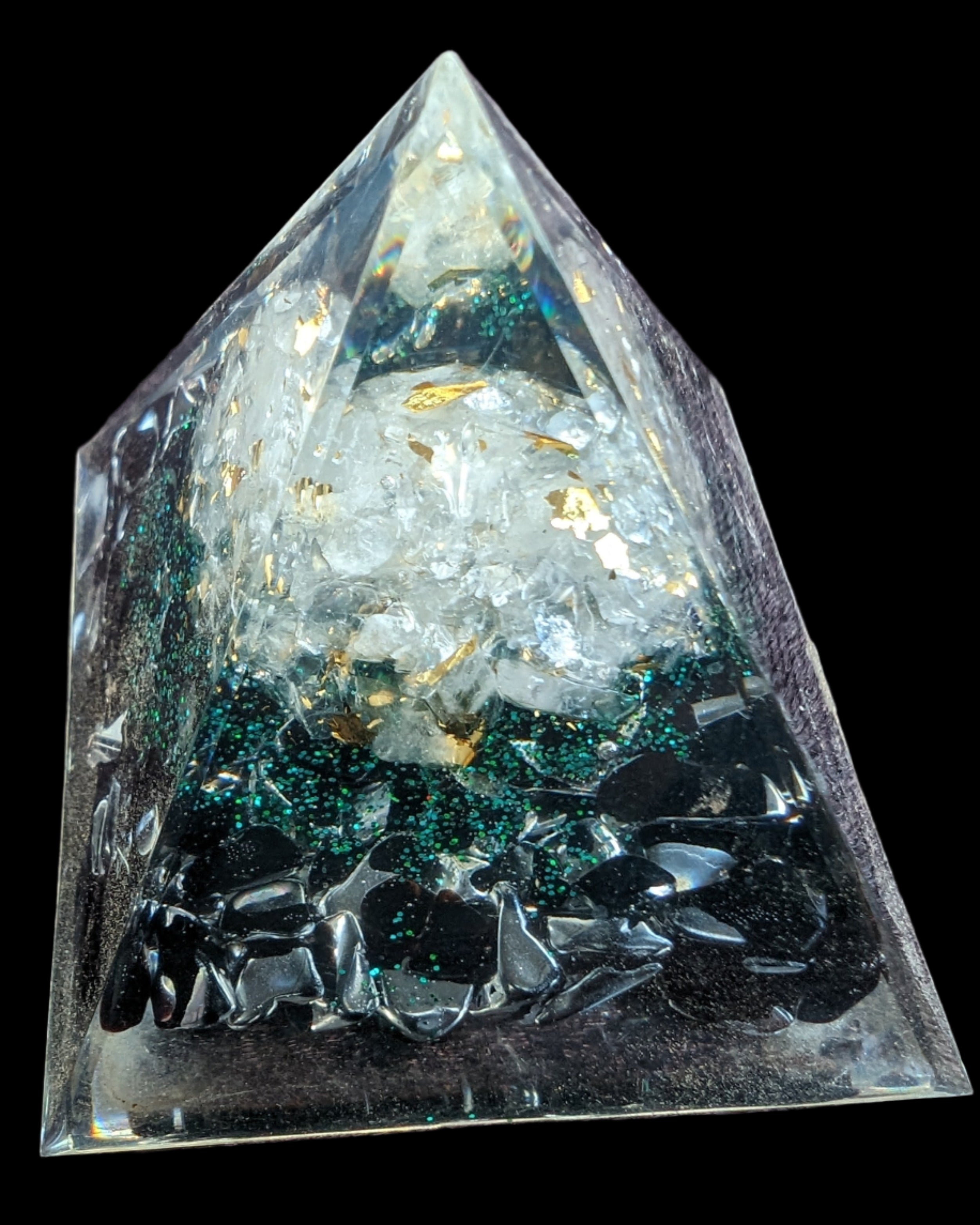 Orgone Tree of lLfe pyramid 63g - Rocks and Things Store