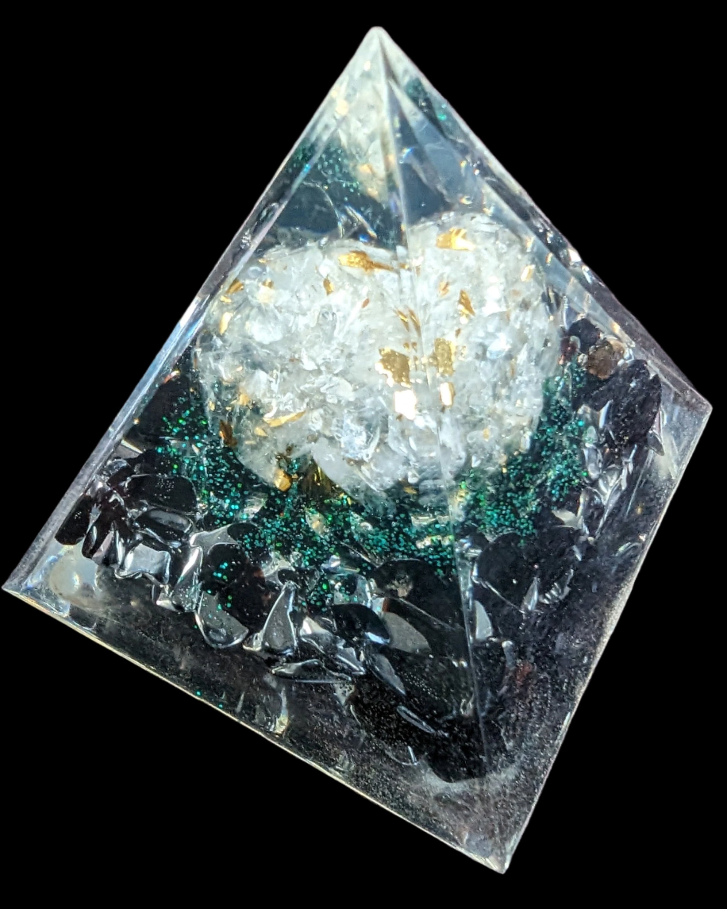 Orgone Tree of lLfe pyramid 63g - Rocks and Things Store