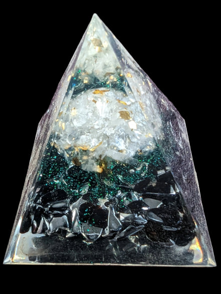 Orgone Tree of lLfe pyramid 63g - Rocks and Things Store