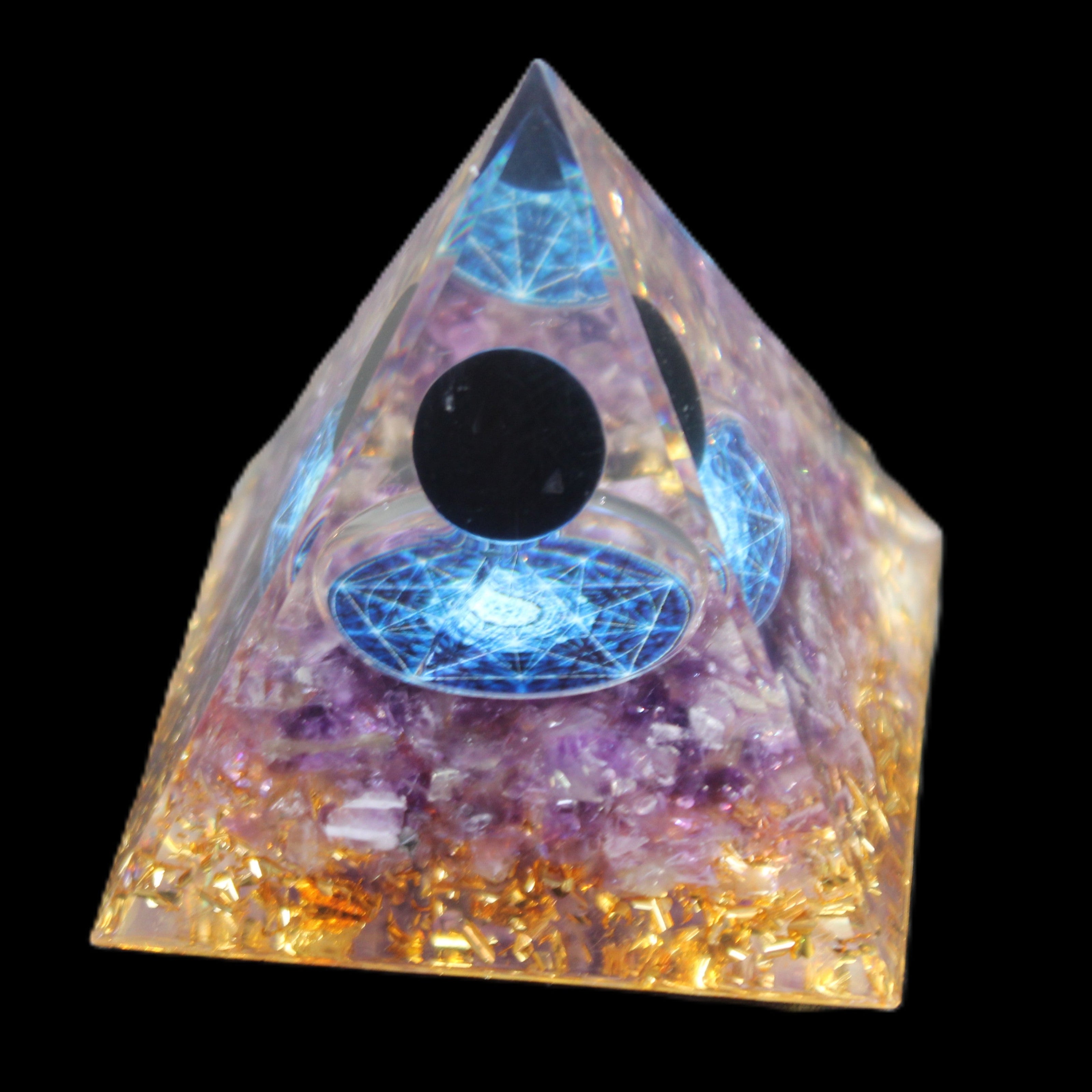 Orgone pyramid 64g in sunlight - Rocks and Things Store