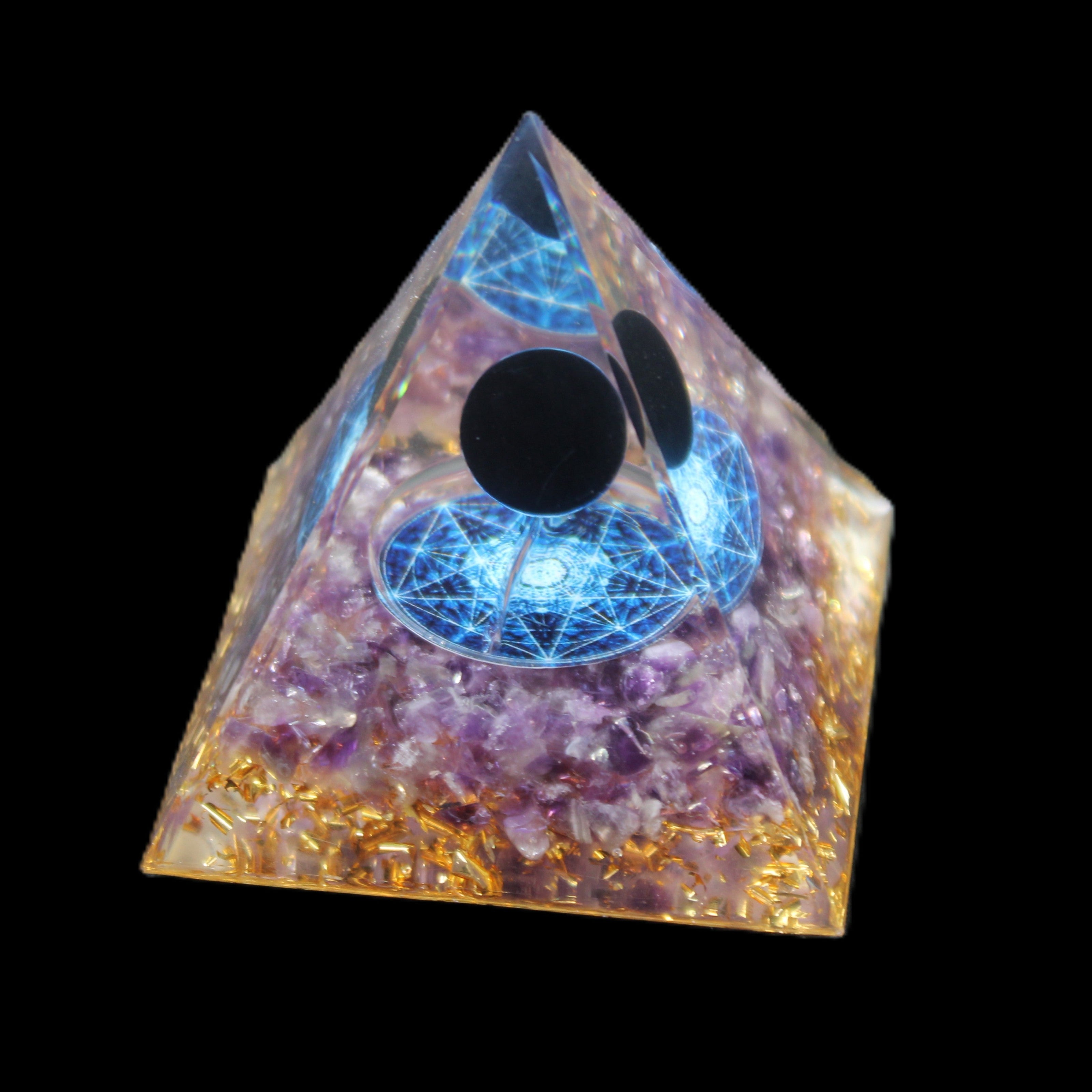 Orgone pyramid 64g in sunlight - Rocks and Things Store