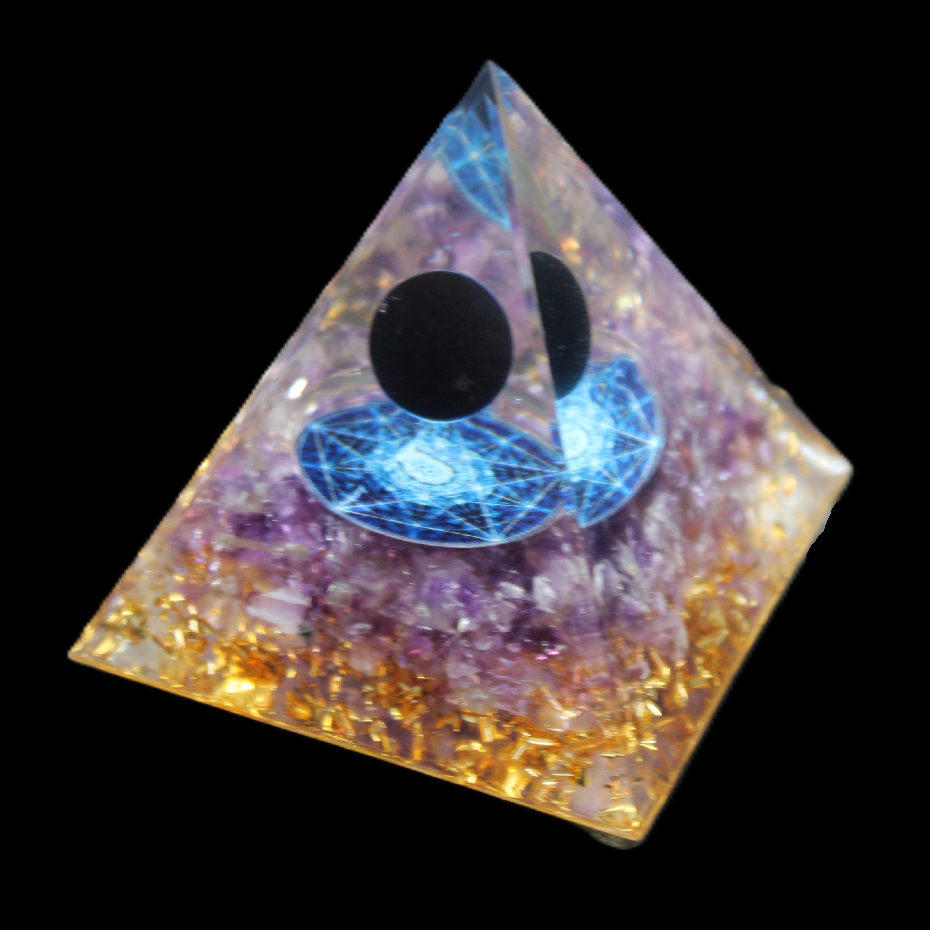 Orgone pyramid 64g in sunlight - Rocks and Things Store