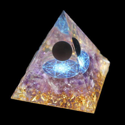 Orgone pyramid 64g in sunlight - Rocks and Things Store