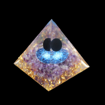 Orgone pyramid 64g in sunlight - Rocks and Things Store