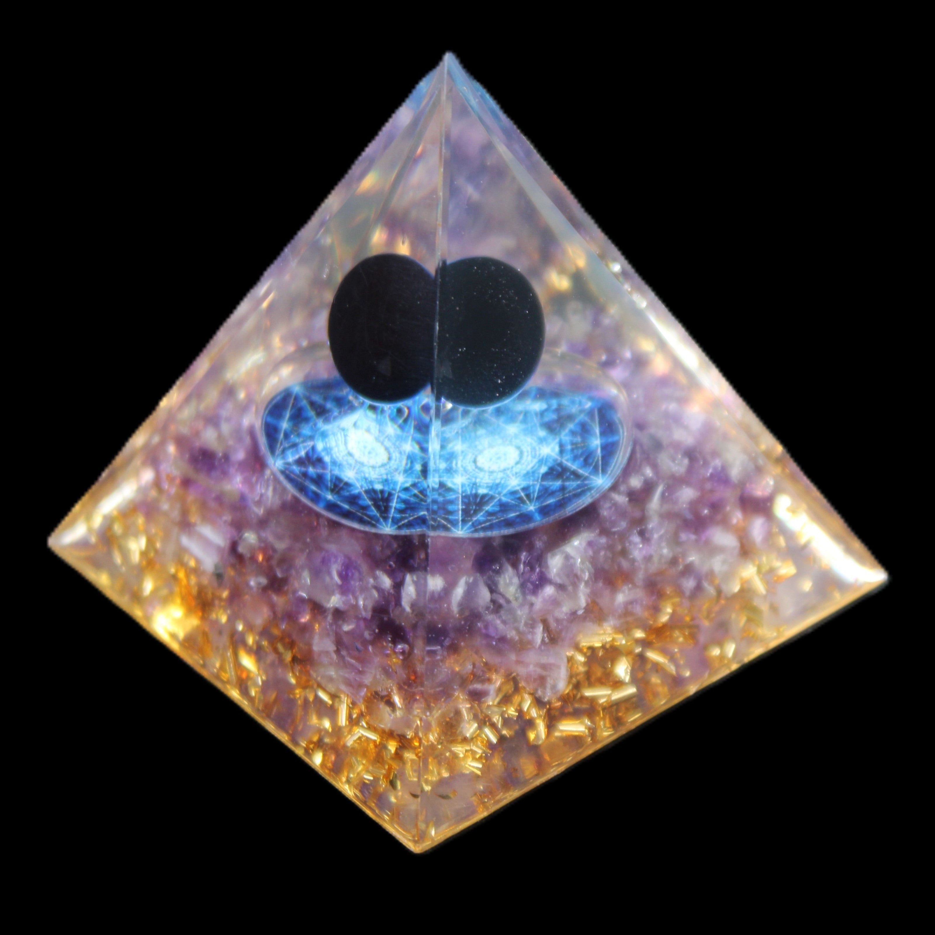 Orgone pyramid 64g in sunlight - Rocks and Things Store