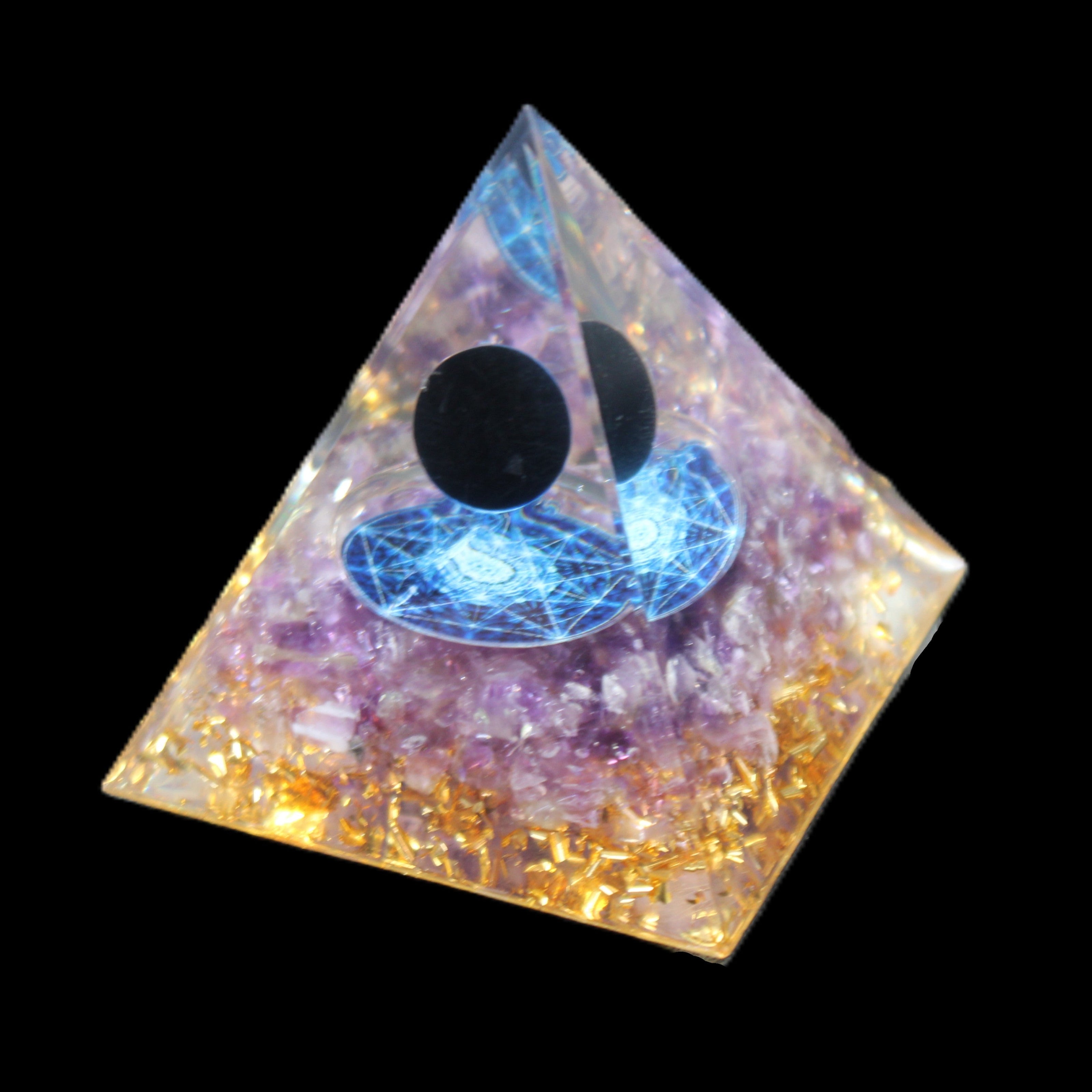 Orgone pyramid 64g in sunlight - Rocks and Things Store
